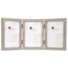 Lawrence Frames Studio Wood Picture Frame, 4x6 Triple, Gray