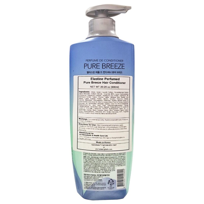 [LG] Elastine Perfume Pure Breeze Conditioner (600ml)