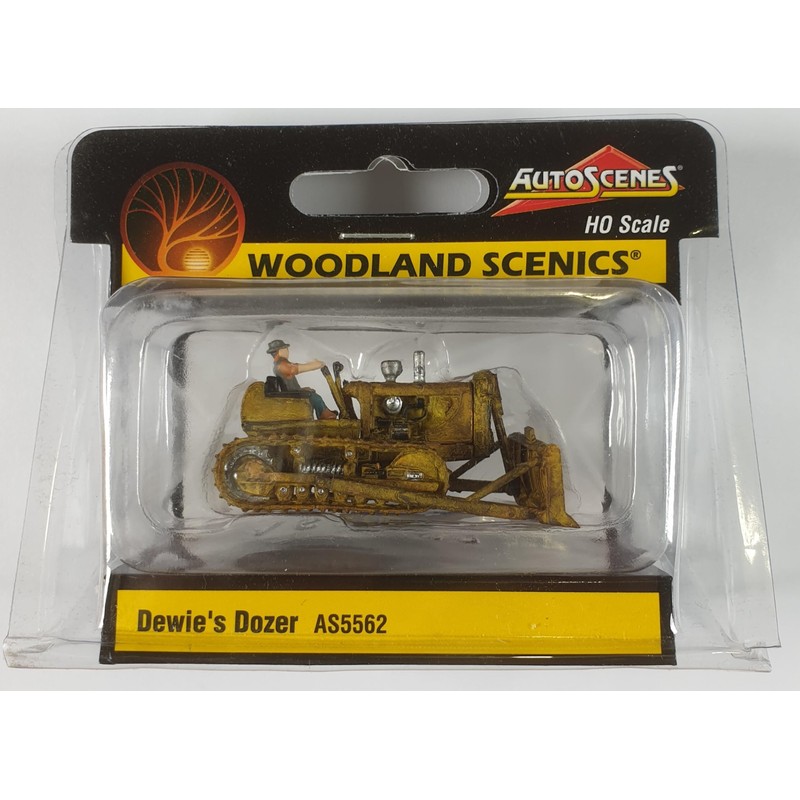 Woodland Scenics H0 Scale Bulldozer Work Machine Road Construction Figure