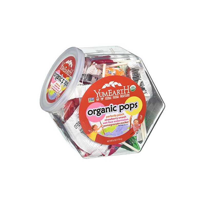 Yummy Earth Lollipops, Organic Assorted Flavors, 30 ea