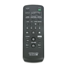 AULCMEET RM-SCU37B Replacement Remote Control Compatible with Sony Micro Home System Audio CMT-BX30R LBT-SH2000 HCD-BX30R RM-SCU37 MHC-EX700 MHC-EX900 CMT-EH25 MHC-EX600 CMT-BX5 CMT-BX5 MHC-EX88