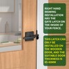 WEWORTH Double Side Gate Latch, Heavy Duty Swinging Door Latch