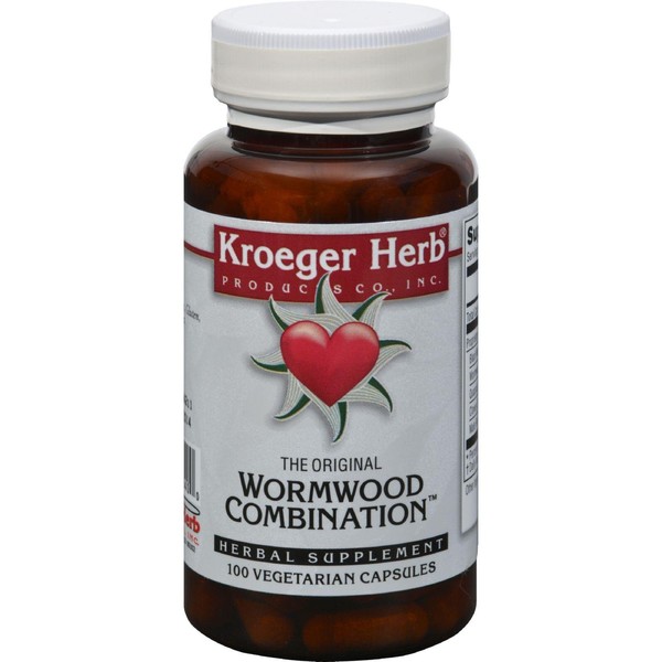 Kroeger Herb Wormwood Combination - 100 Vegetarian Capsules