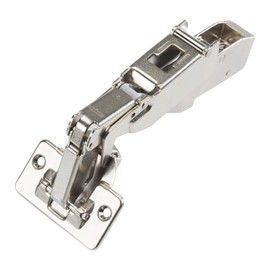 Blum Silver Finish Metal 170-degree Clip Top Full Overlay Screw-on Self-Closing Cabinet Hinge