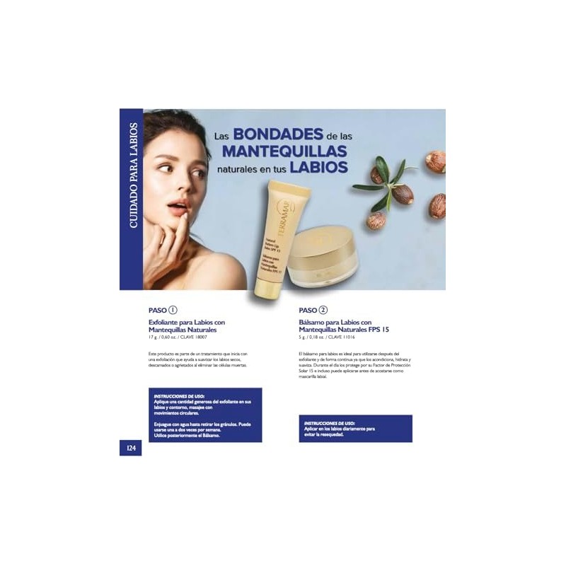Tratamiento para labios exfoliante y balsamo