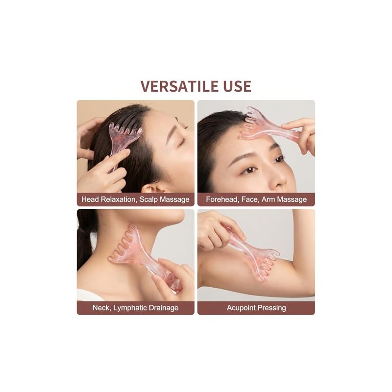 ElevateTech Scalp Massager Handheld Comb, 2 Pcs Head Massager Scalp