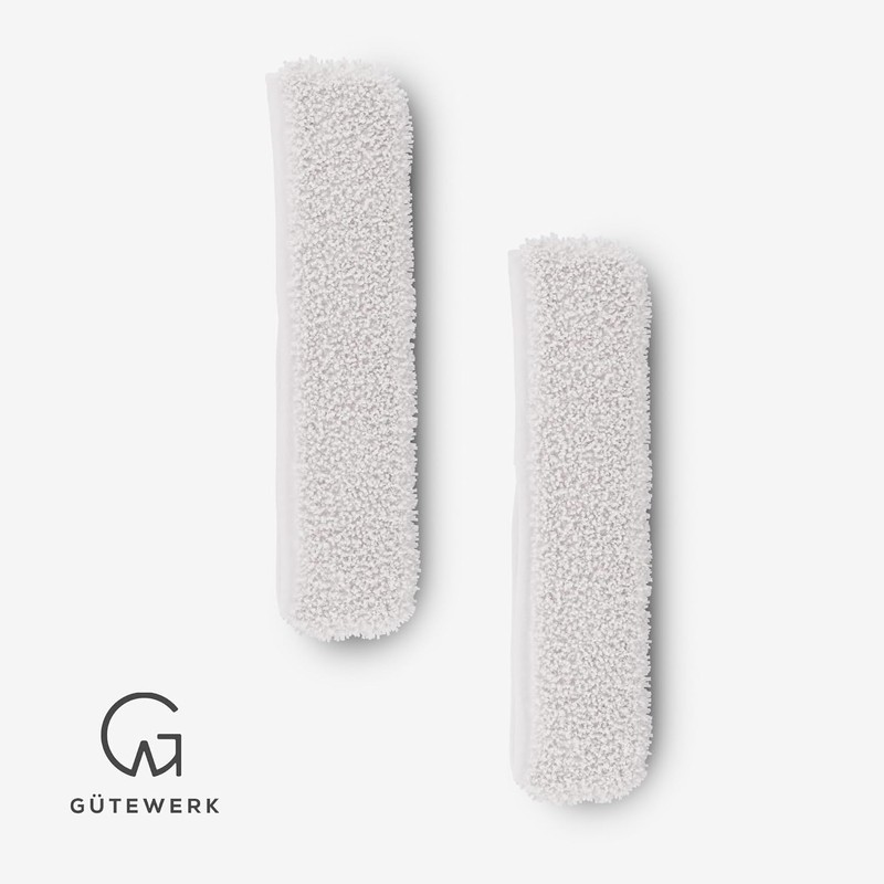 GÜTEWERK 2× Microfibre Cloths – Accessory for 11" Squeegee –