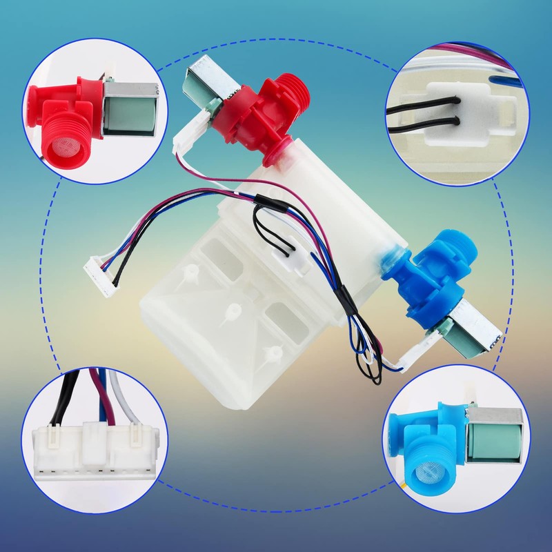 W10683603 Washer Water Valve Replacement Compatible with whirlpool, kenmore, amana,
