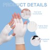 12 pares de guantes humectantes blancos sin dedos, guantes de