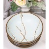 Set Of 4 Japanese Soushun Sakura Cherry Blossoms Porcelain Salad
