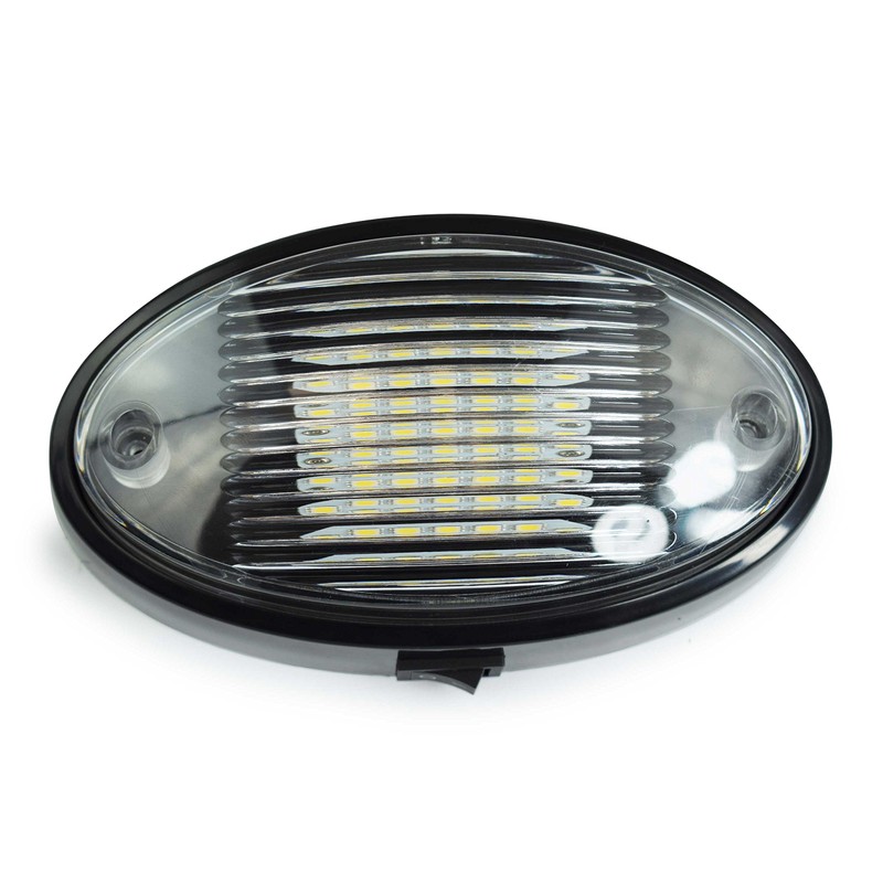 2 LED RV Exterior Porch Utility Light Oval 12v 300