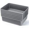 CACASO 6 Pack Turn in Trays Classroom, Plastic Paper Trays,