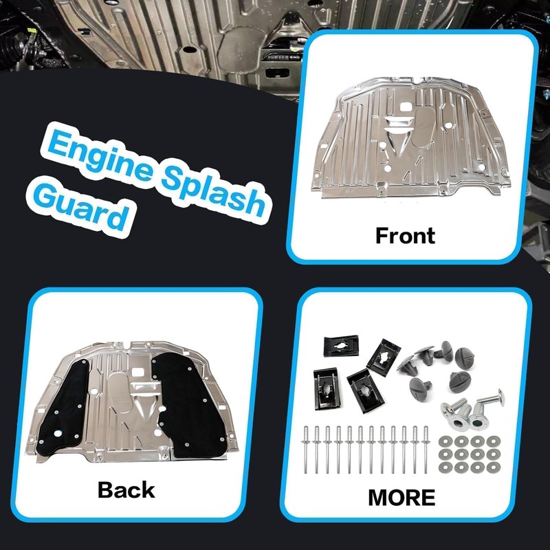 Priprilod Engine Splash Guard Under Car Shield Cover Board with