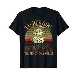 Taurus Girl Zodiac Sign April & May Birthday Gift Women T-Shirt