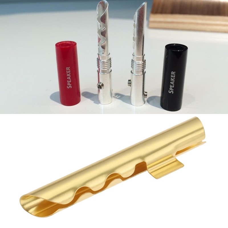 Briny River 10Pcs 4mm Banana Connectors Gold-Plated Copper Banana Plug