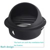 4 Inch Black Circular Arc Air Vents, JSIXASO Stainless Steel