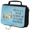 Mr. & Mrs. Panda Penguin Campfire Wash Bag, blue, Hand