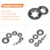 HELIFOUNER 320 Pieces 7 Sizes Internal Tooth Star Lock Washers,
