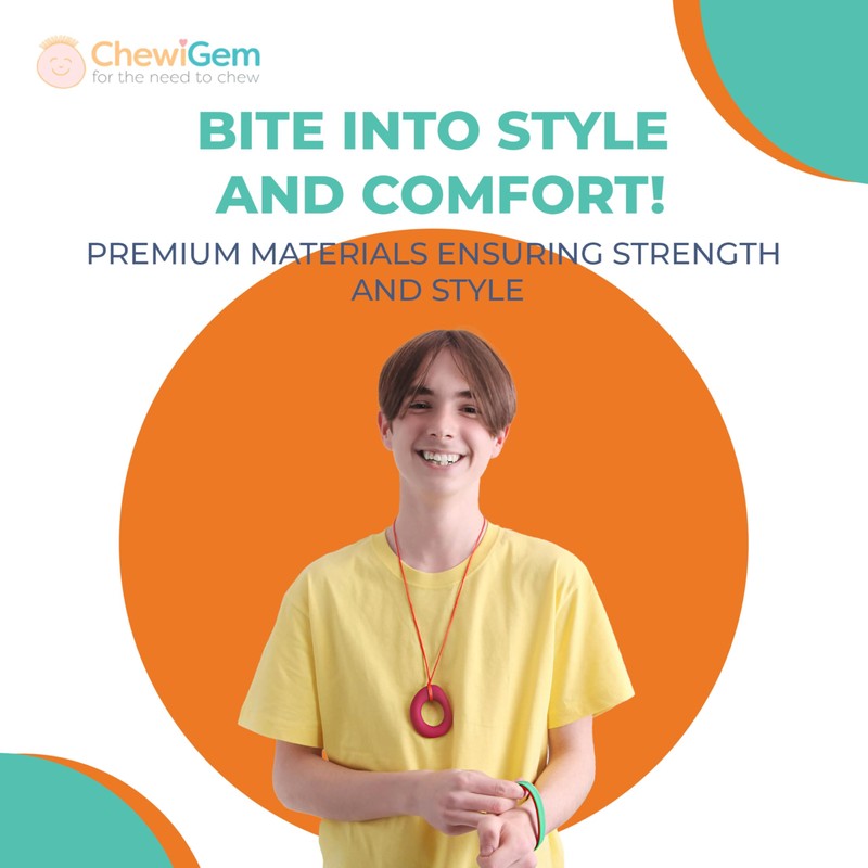 Eternity Pendant Sensory Chew - (Purple)