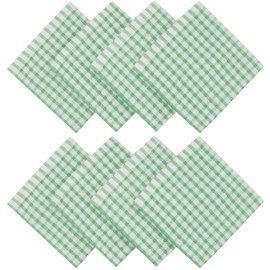HFGBLG - Trapos de limpieza de algodón para lavar platos, juego de 8 trapos para limpiar, ligeros y suaves para secar platos, 11.8 x 11.8 pulgadas (verde)