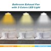 yanliangvich Bathroom Exhaust Fan with Light, 8 Inch Exhaust Fan