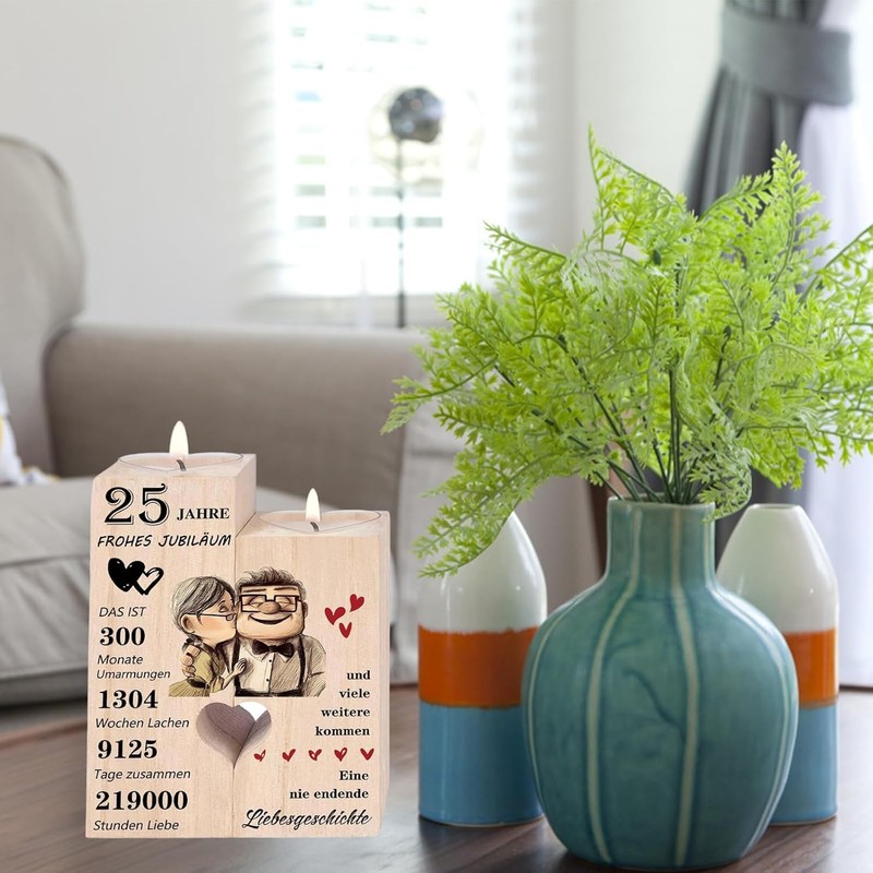 Silver Wedding Gift, High-Quality Gift for Silver Wedding, Elegant Decoration