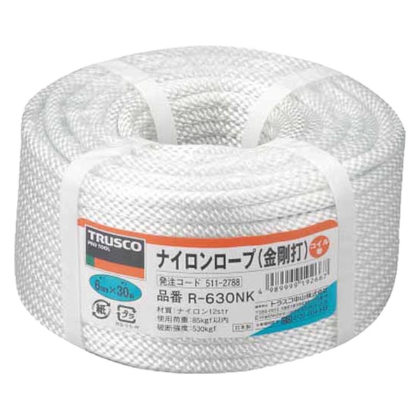 TRUSCO Nylon Rope 6 mm X 30 m 金剛 Run
