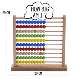 Jaques of London Large Abacus | Wooden Abacus for Kids With Counting Beads | 100% Wooden Educational Toys | Abacus Maths Learning Toys | Since 1795