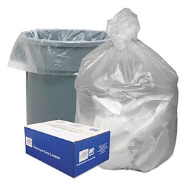 Good 'n Tuff GNT3037 High Density Waste Can Liners, 30gal, 8 Microns, 30 x 36, Natural, 500/Carton