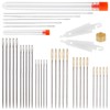 40 Pcs Large Eye Hand Sewing Needles Set Long Sewing