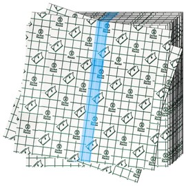 OBTANIM 50 Sheet Transparent Waterproof Stretch Adhesive Bandage Clear Film Dressing Bandages Tape Cover for Tattoo Shower Swimming Protector (8 x 8 Inch)