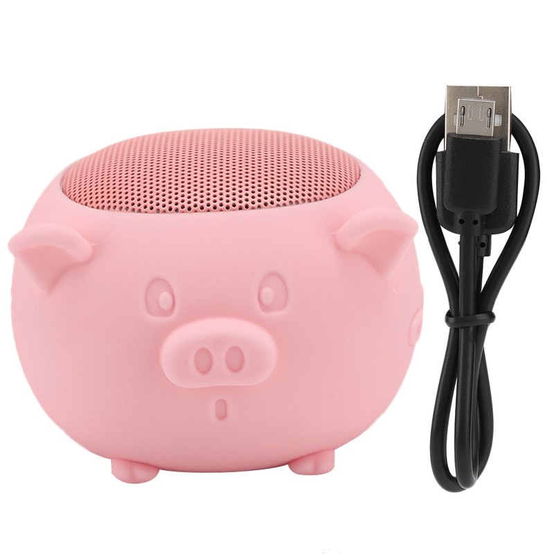 Lovely Pig Mini Wireless Bluetooth 5.0 Speaker Built in Mic