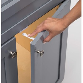 Safety 1st Adhesive Cabinet 8 Piece Latch, White