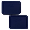 Sophico 3 Cup Rectangle Silicone Storage Cover Lids Replacement for