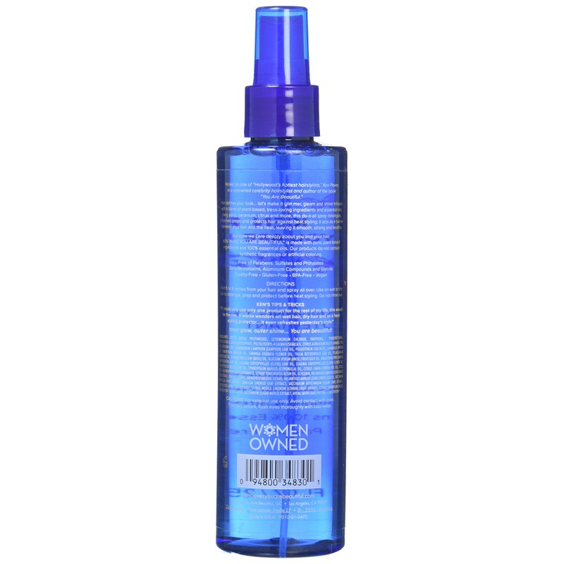 Ken Paves You Are Beautiful Detangling Thermal Protectant Spray, 0.07