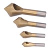 4PCS Titanium Coated Countersink Drill Bits 90 Degree Chamfer Tool