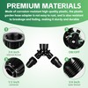 2 Way Y Splitter&1/2 Inch Drip Irrigation Tubing Faucet Connector