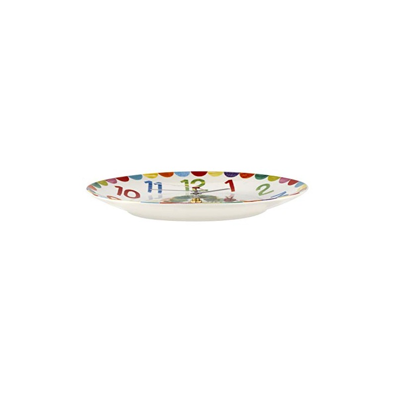 Portmeirion VHC79180-XD The Very Hungry Caterpillar Clock, Yellow, Green and