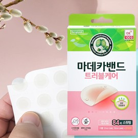 Madecaband Trouble Care Acne Skin Soothing 84 Patches Spot Type, 1 Pack 마데카밴드 트러블케어 여드름 피부진정 84매 스팟형, 1개