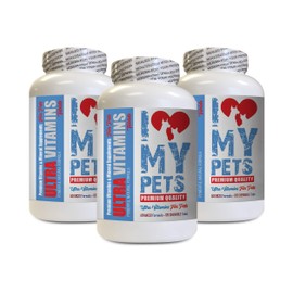 cat Vitamins for Liver - PET Ultra Vitamins - Dogs Cats Health - Best Benefits - Vitamin c for Cats - 270 Treats (3 Bottles)