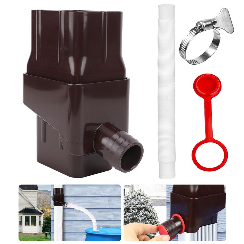Rainwater Collection System, Efficient Diverter Kit for Roof Rain, Plant