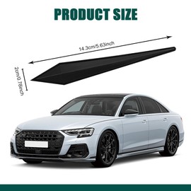 HQRNYP 4PCS Car Door Edge Guard Protector, Car Door Bumper Guards, PVC Anti-Scratch Bumper Trim Strips, Auto Accessories Vehicle Body Self Adhesive Protector Strips Universal for Most Vehicles (Black)