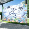 7X5FT Under The Sea Baby Shower Backdrop Oh Baby Newborn