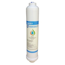 Aqua Quality Under Sink Replacement in Line Water Filters | Also Suitable as a Replacement for External Fridge Water Filters, Plumbed in Water Cooler Filters, and More. (1 Pack)