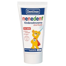 NENEDENT nenedent® Kinderzahncreme ohne Fluorid | Kariesfrei auch ohne Fluorid | für Kinder von 0-6 Jahren | 13% Xylit | 1x50 ml