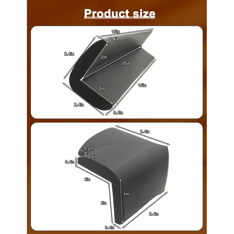Arinbeb Foam Corner Protector for The Fireplace Hearths Edge and