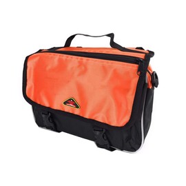 Cycling Front Bag Multiple Pockets Multi-Function with Shoulder Strap (Orange)