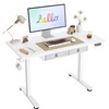 Agilestic Standing Desk with 2 Drawers, Adjustable Height Electric Desk