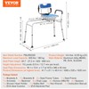 VEVOR Sliding Tub Transfer Bench with 360 Degree Swivel Seat,