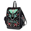 Restyle Autumnal Equinox Backpack Gothic Moth Mushroom Embroidered Bag